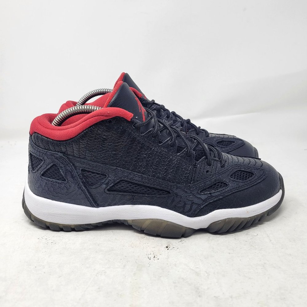 Air Jordan 11 XI Retro Low IE 'Black Red' BRED 2011 306008-001 7.5 1 4 6 12 13 - Picture 2 of 16